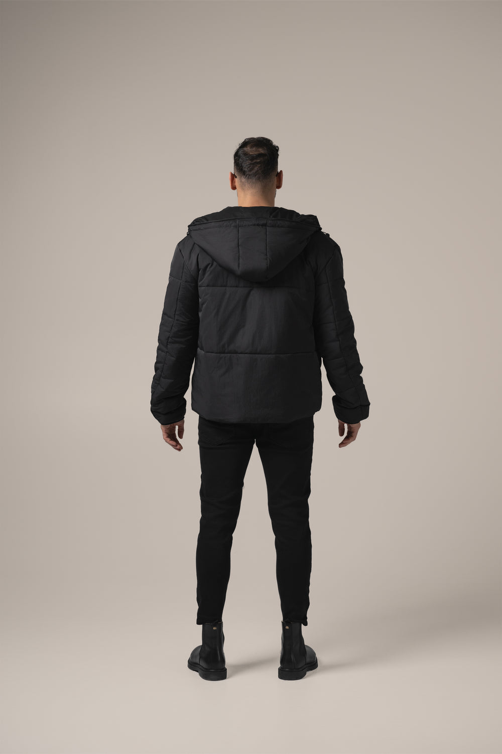 Stefano Technical Puffer | Nero Profondo