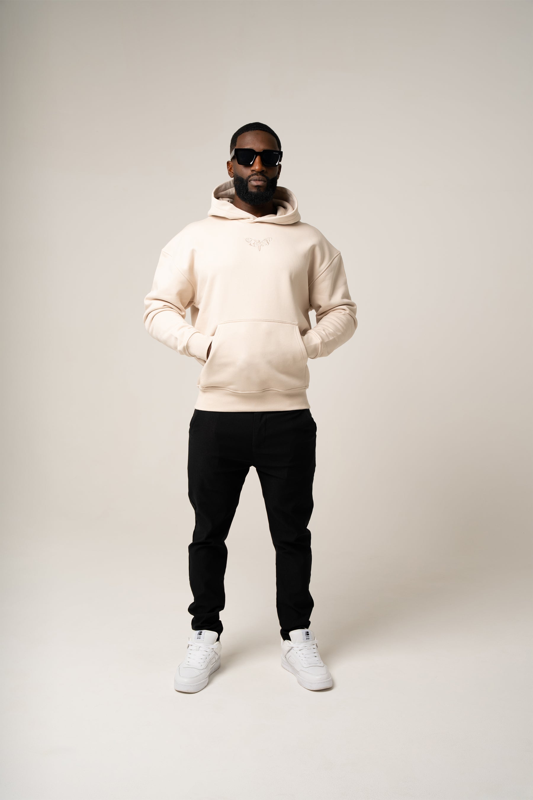 LIMITED "MOTH" EDITION LUCA HOODIE IN BEIGE