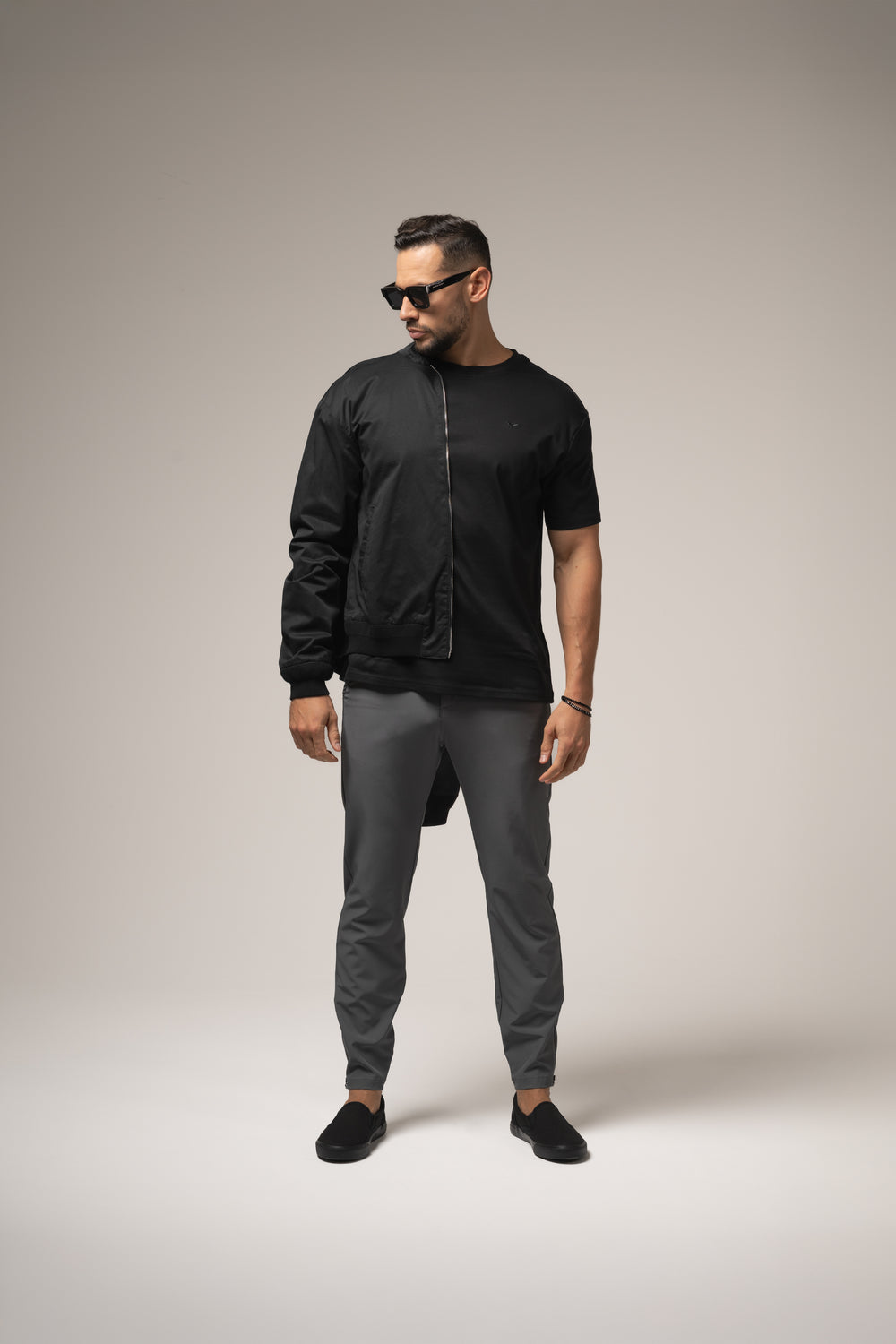 MARCO Bomber JACKET in BLACK