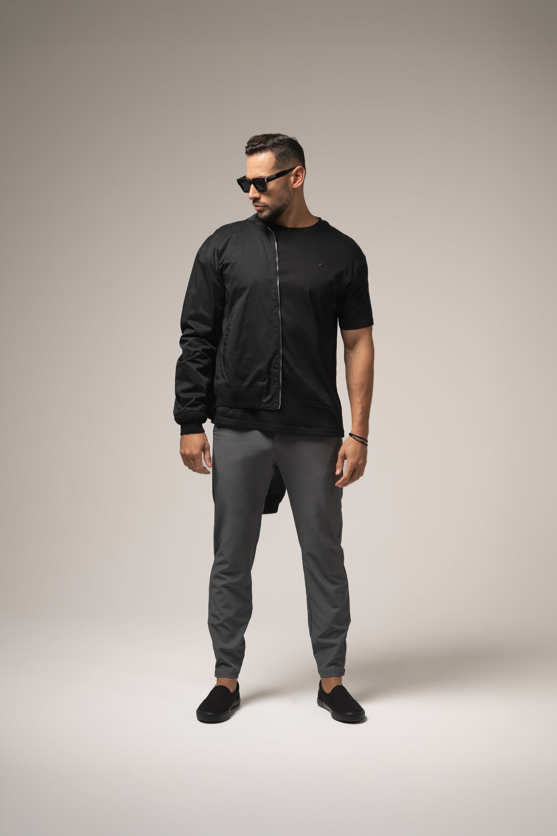 MARCO Bomber JACKET in BLACK