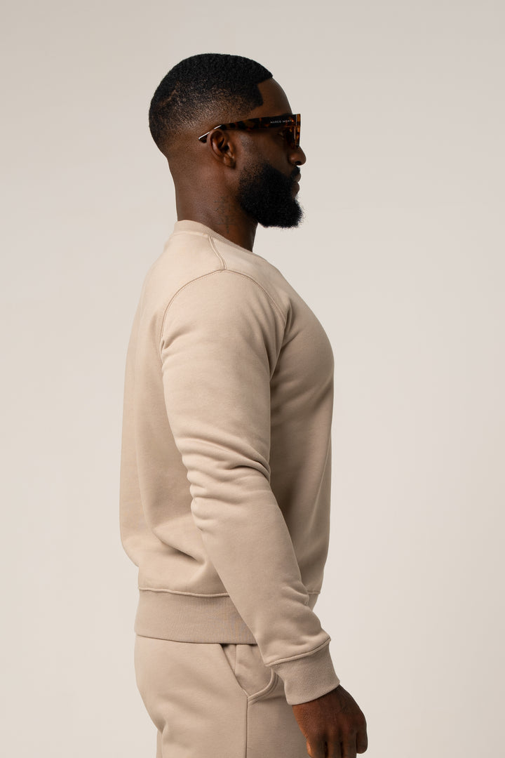 Marcello Heavyweight Crewneck | Sabbia Toscana