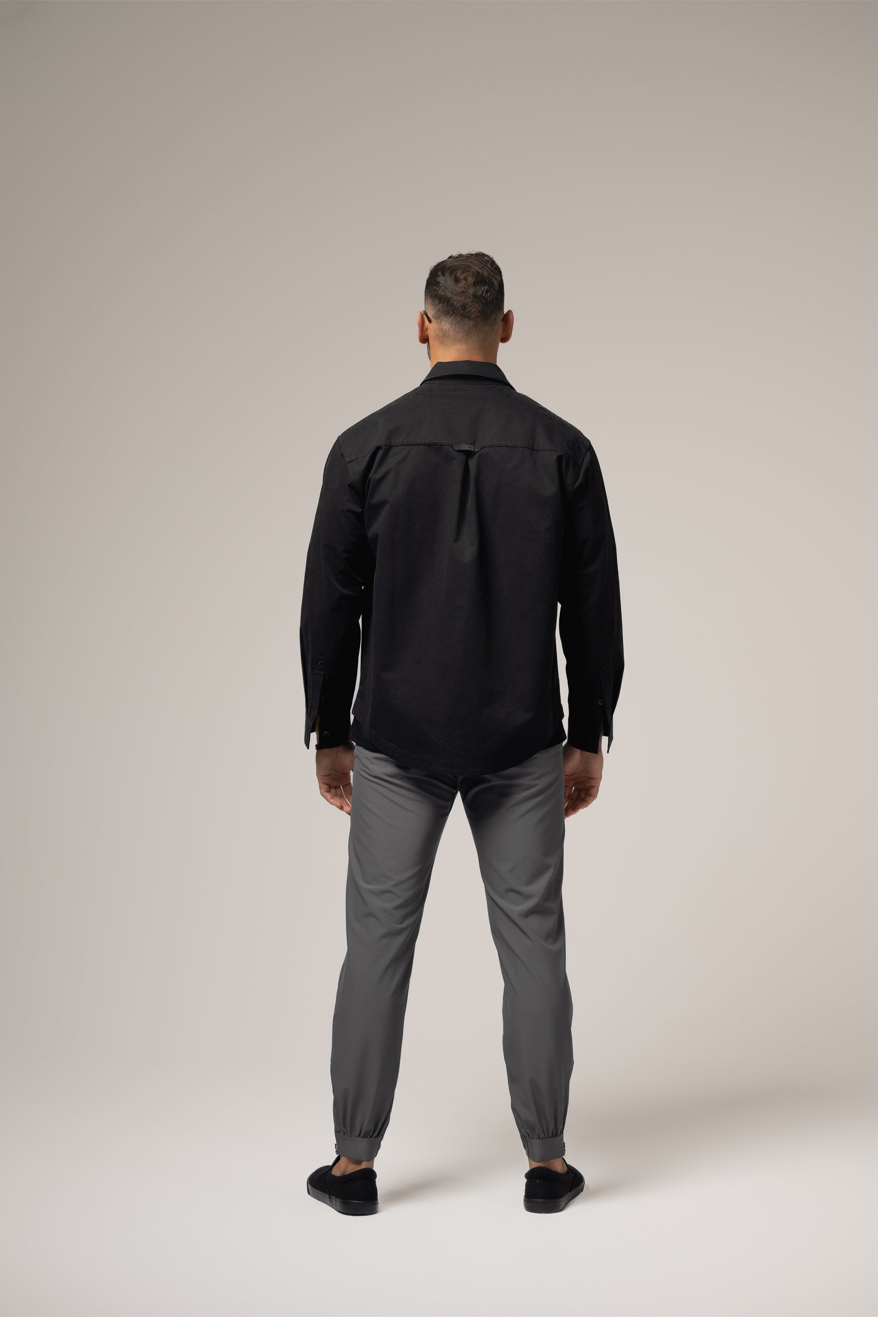 Paolo Utility Overshirt | Nero Profondo