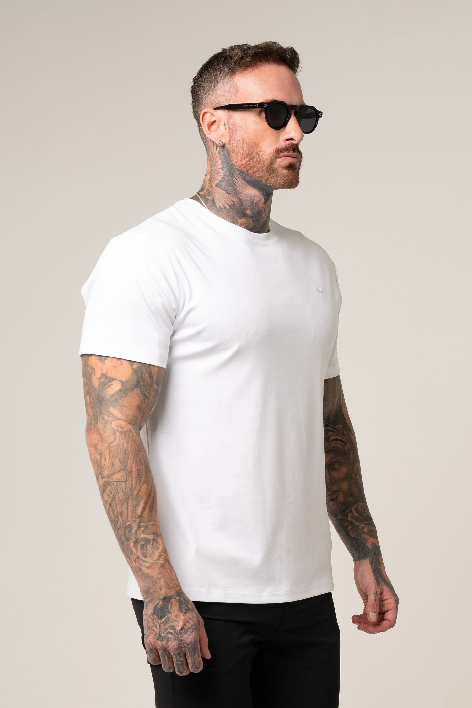 PIMA COTTON T-SHIRT IN WHITE