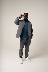 PAOLO OVERSHIRT in GREY