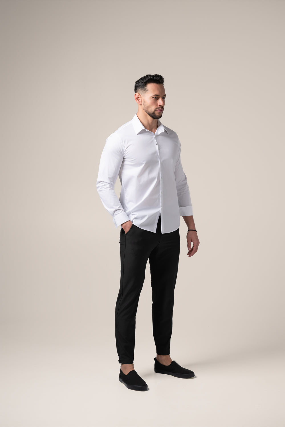 Stefano Performance Shirt | Bianco Assoluto