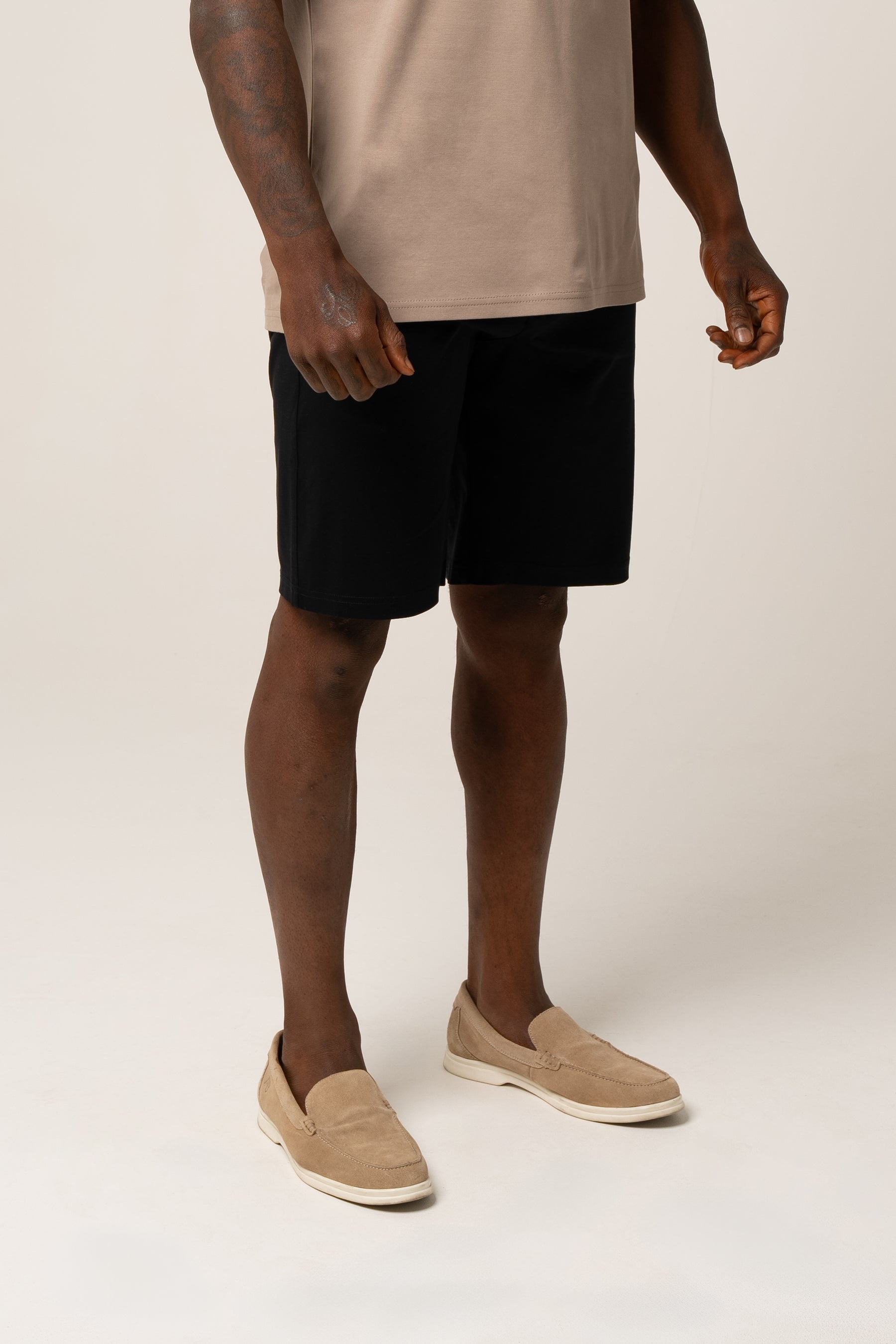 VITTORIO PIMA COTTON SHORTS BLACK