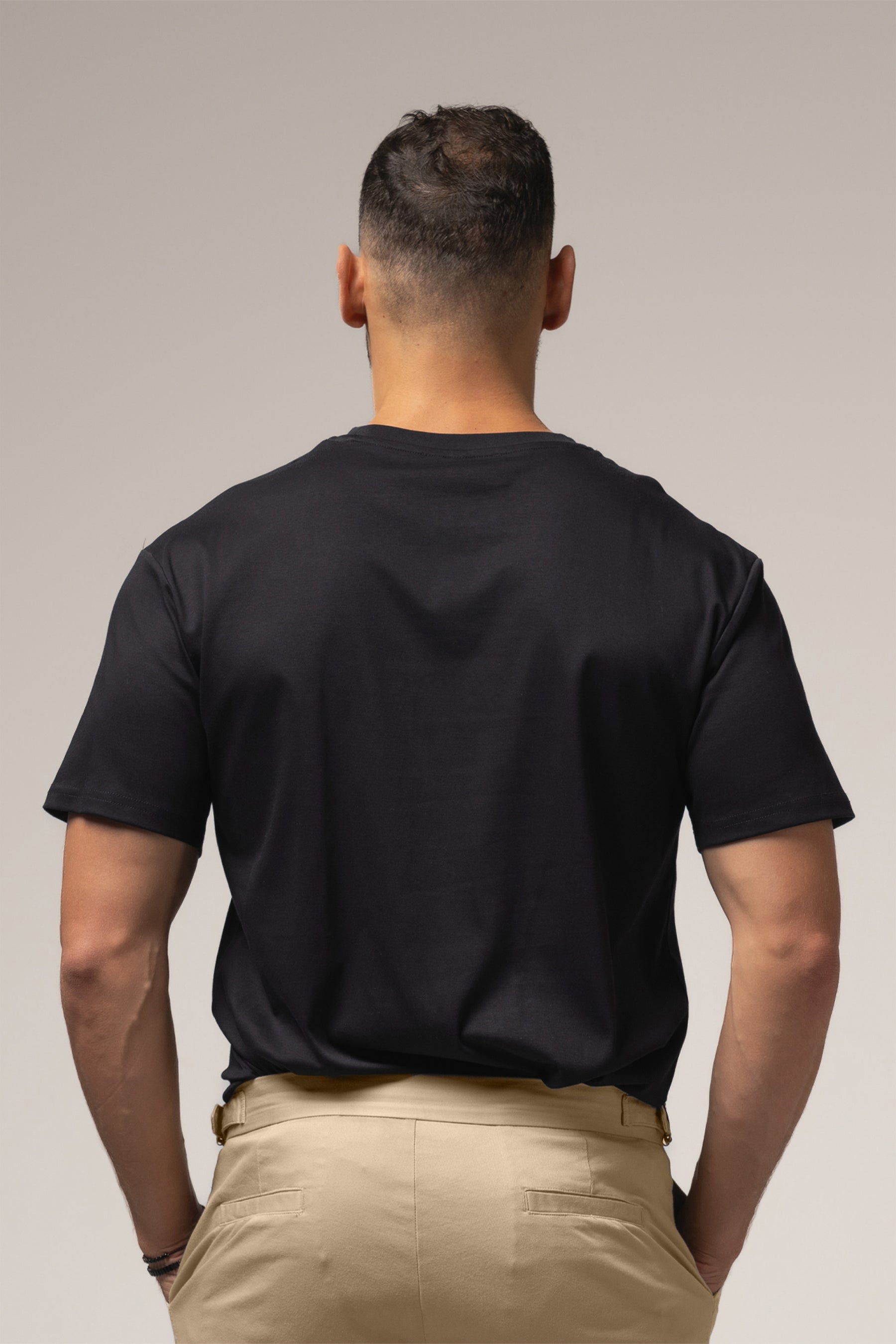 Signature Pima Tee | Nero Profondo