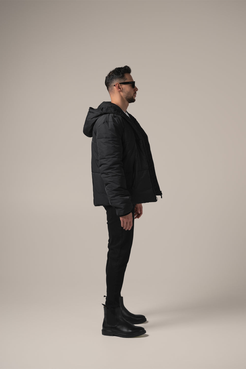 Stefano Technical Puffer | Nero Profondo