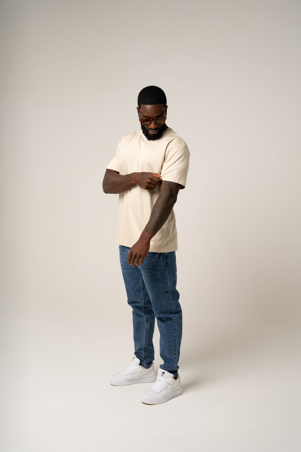 PIMA COTTON T-SHIRT IN KHAKI