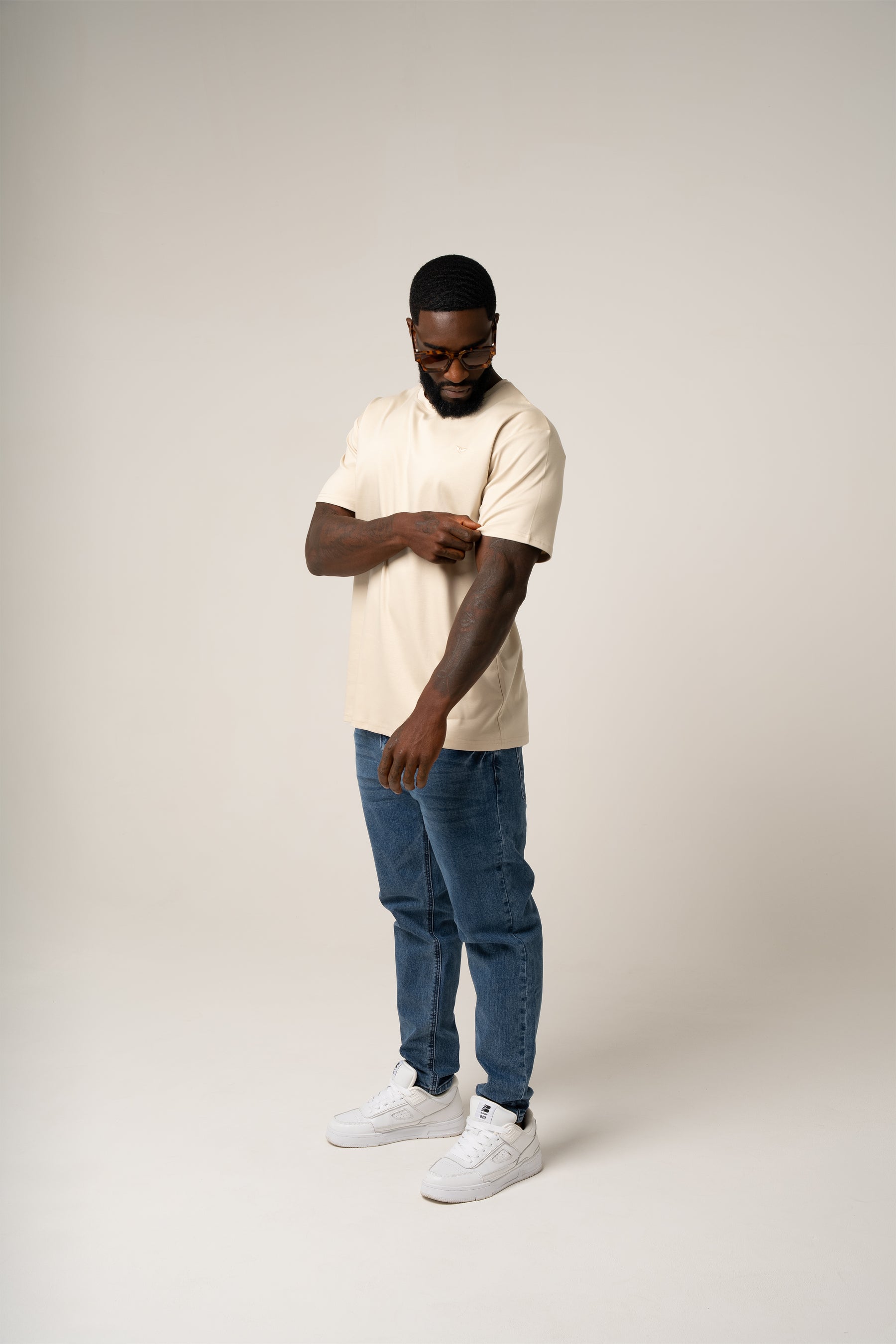 PIMA COTTON T-SHIRT IN KHAKI
