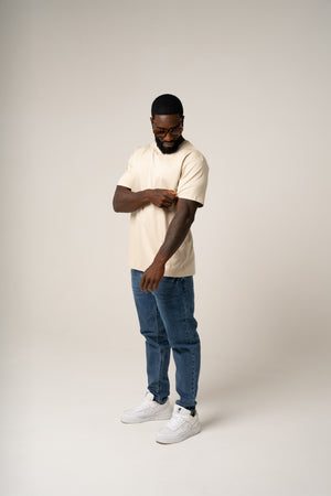 PIMA COTTON T-SHIRT IN KHAKI