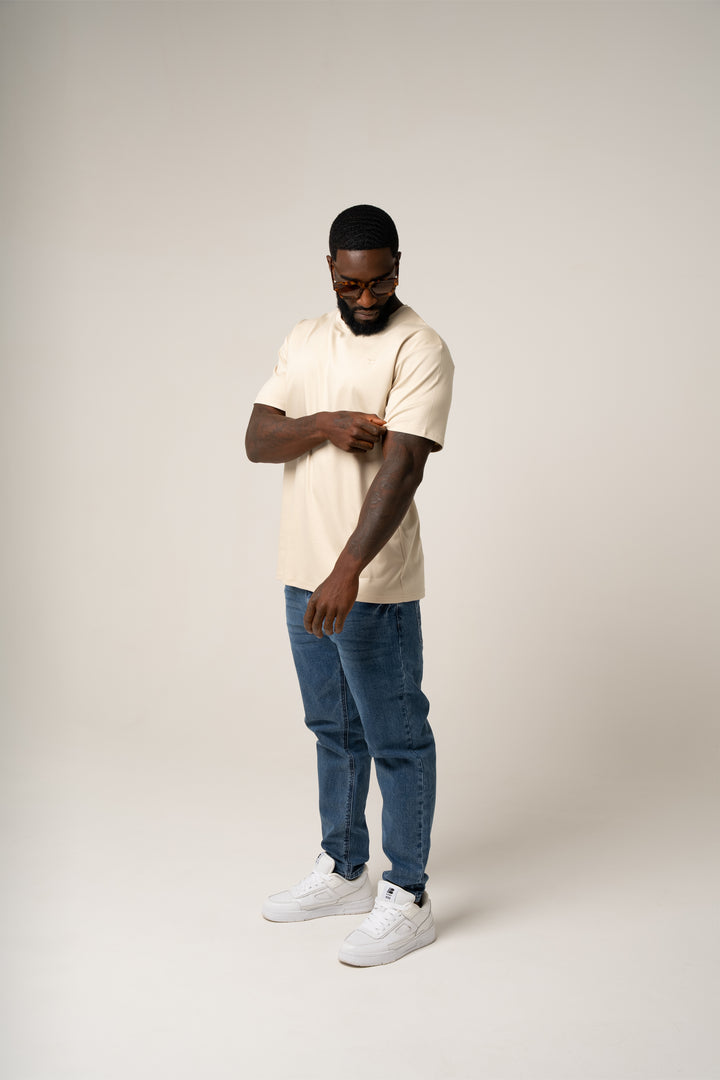 PIMA COTTON T-SHIRT IN KHAKI