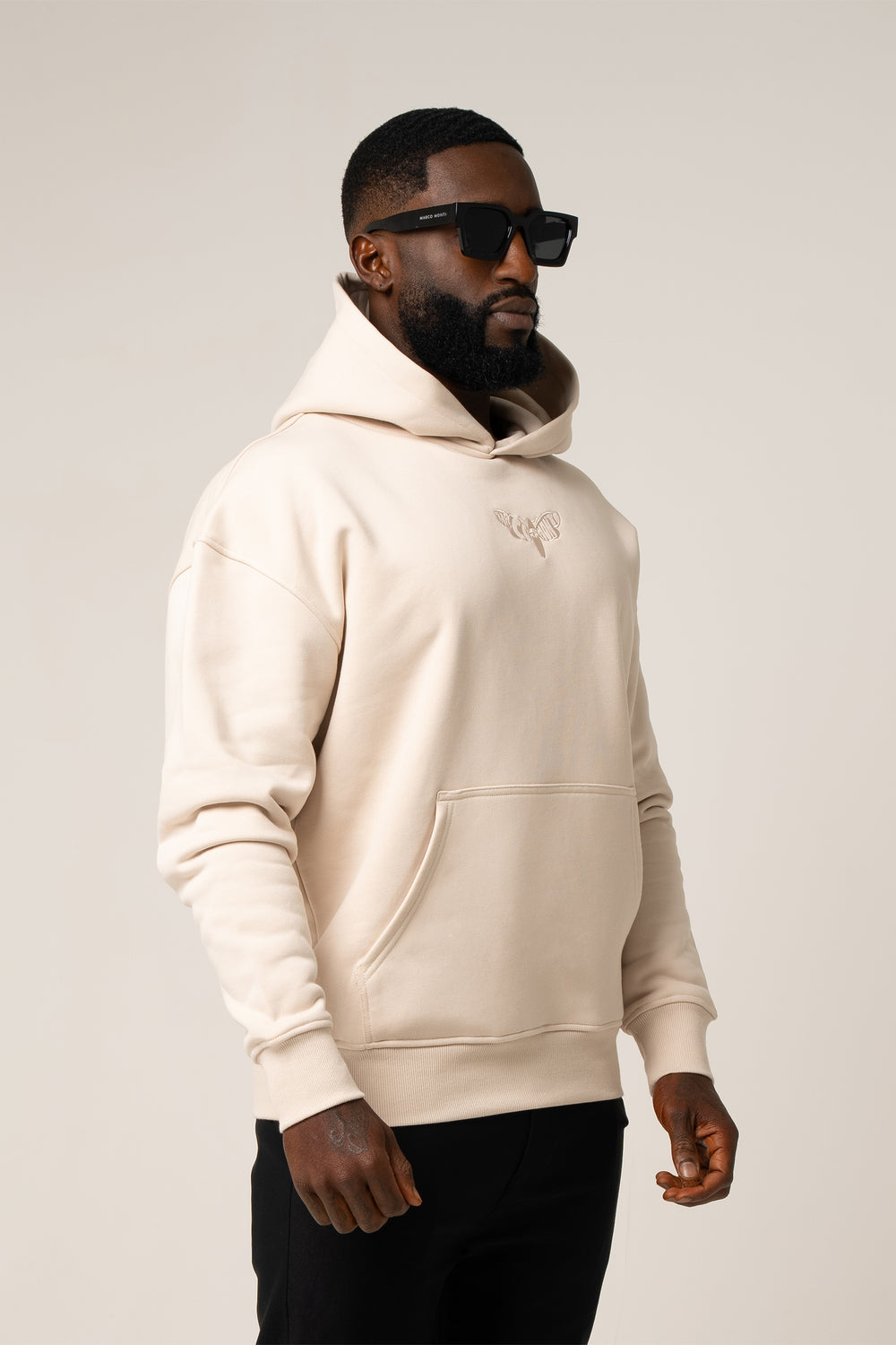 LIMITED "MOTH" EDITION LUCA HOODIE IN BEIGE
