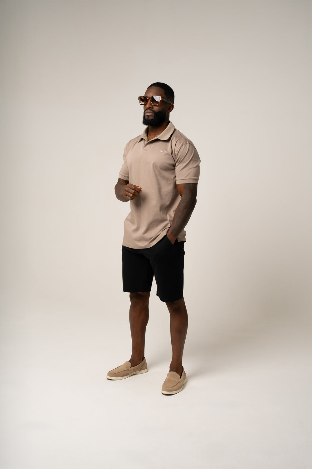 VITTORIO PIMA COTTON SHORTS BLACK