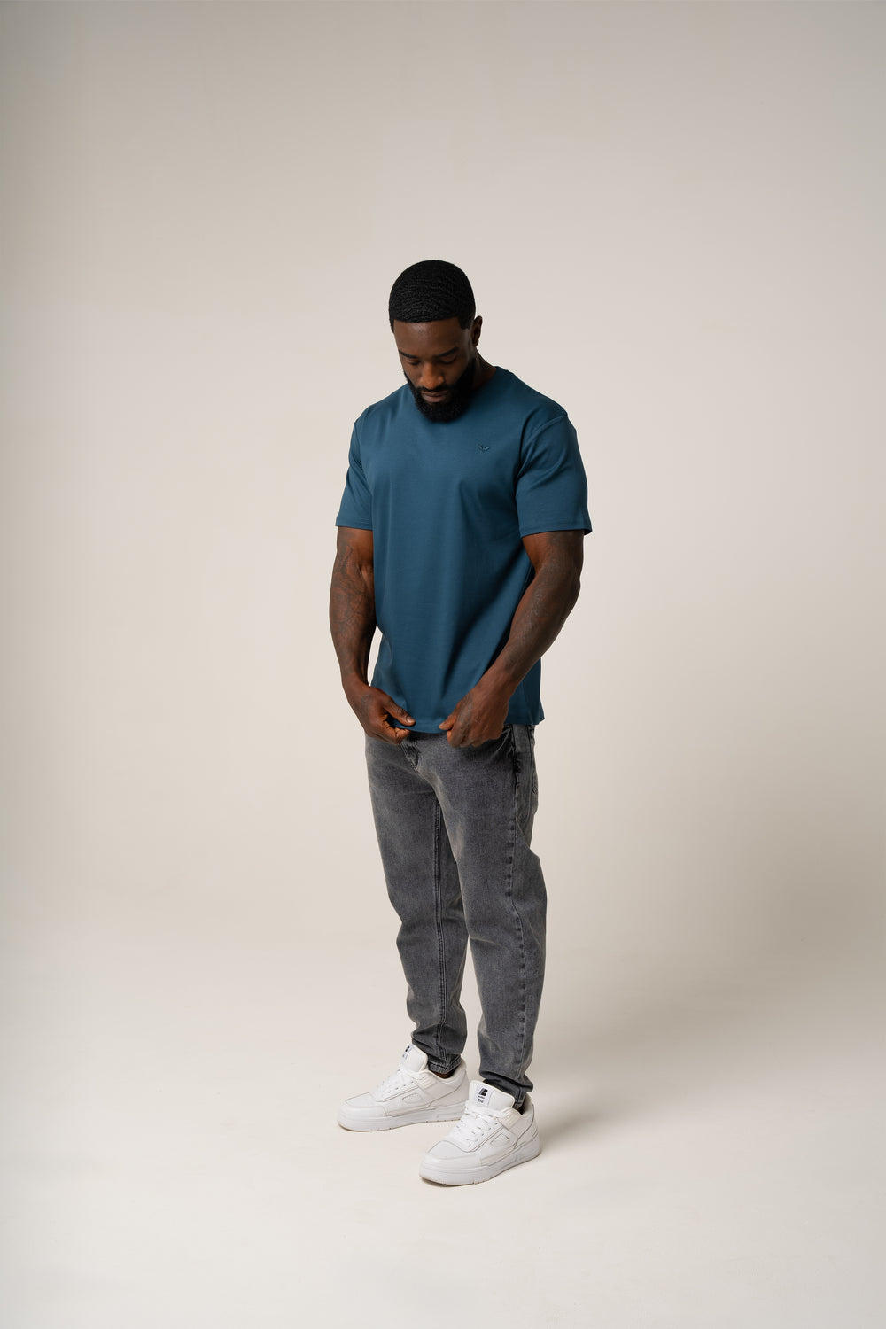 PIMA COTTON T-SHIRT IN ROYAL BLUE