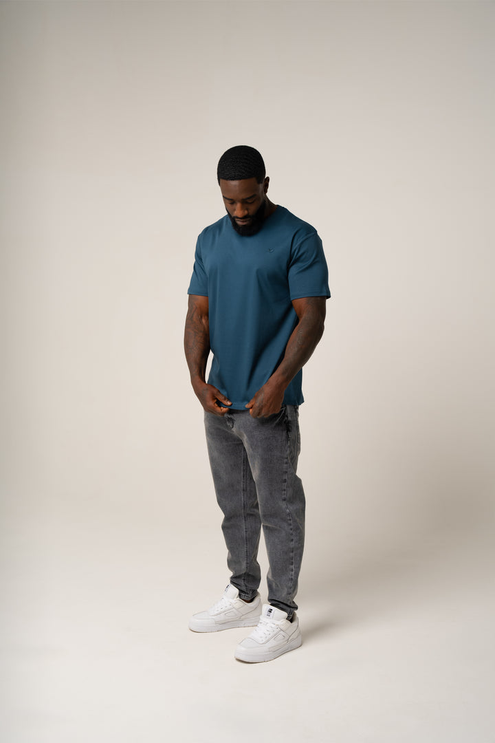 PIMA COTTON T-SHIRT IN ROYAL BLUE