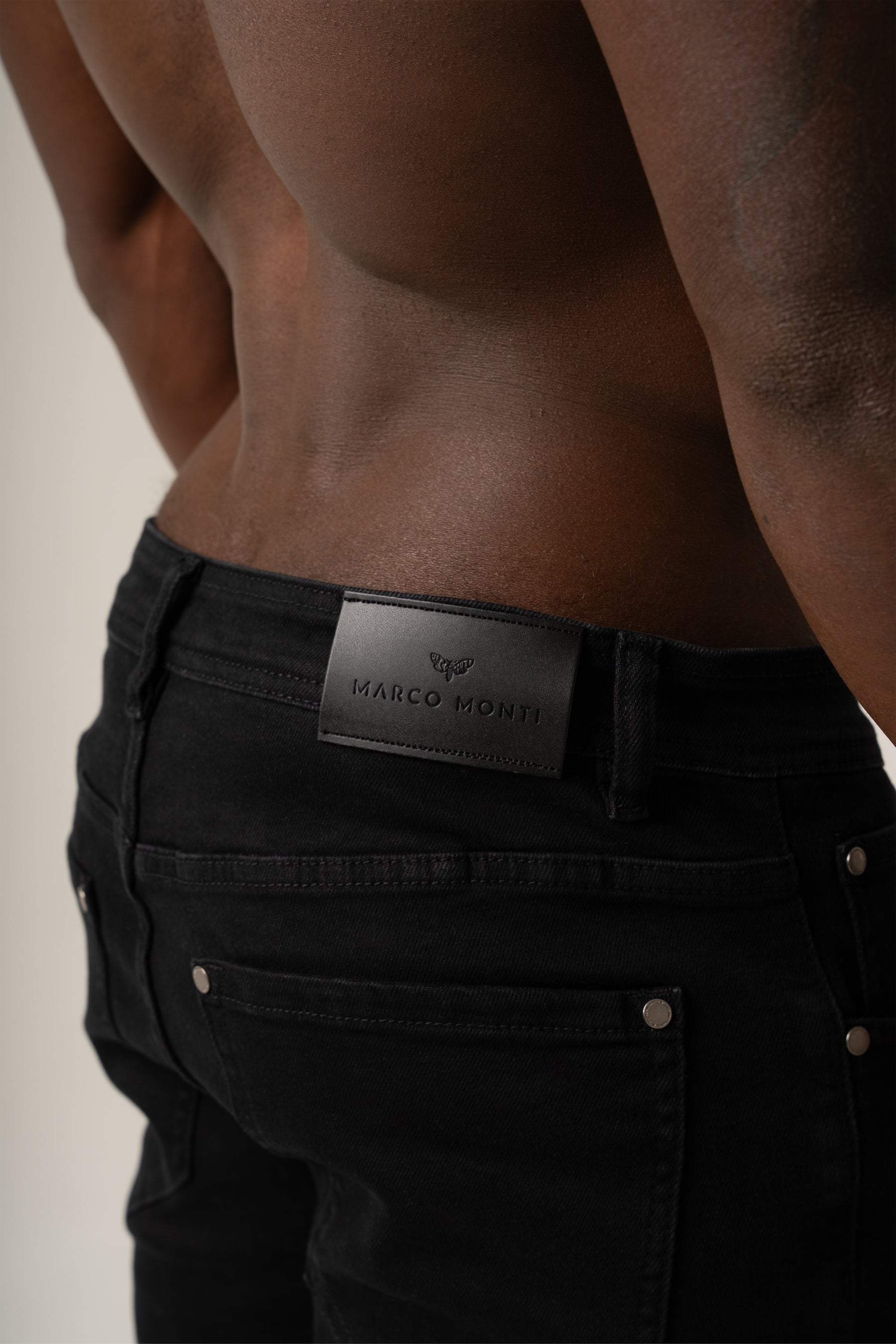 Antonio Structured Jeans | Nero Profondo