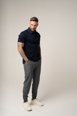 SANDRO tech stretch TROUSERS in GREY