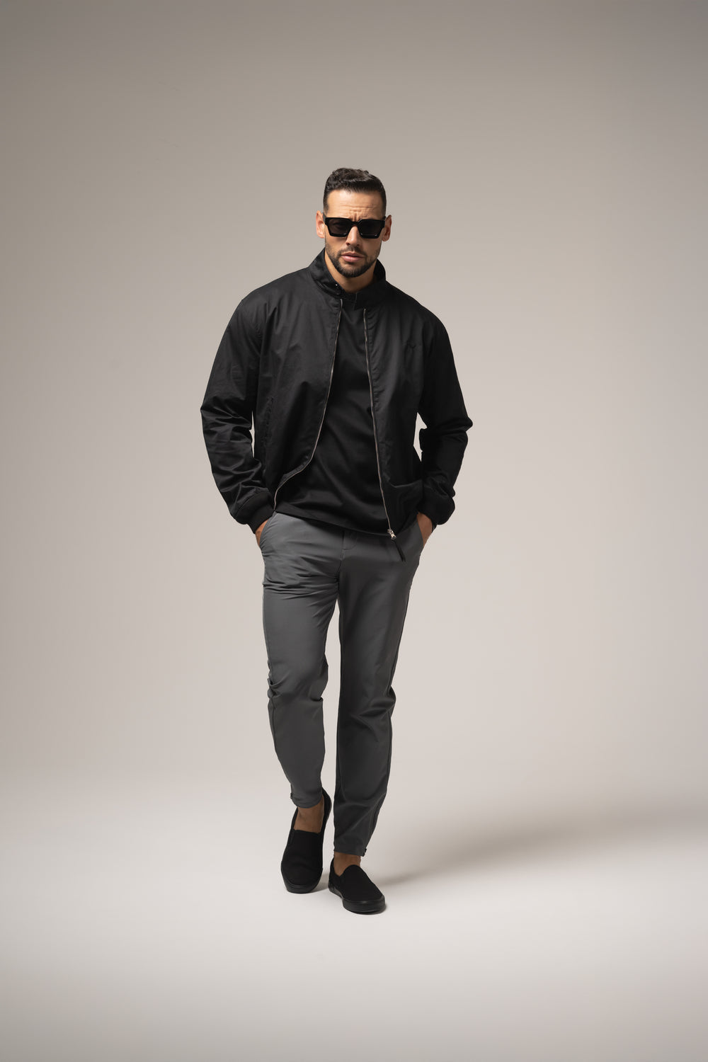 MARCO Bomber JACKET in BLACK