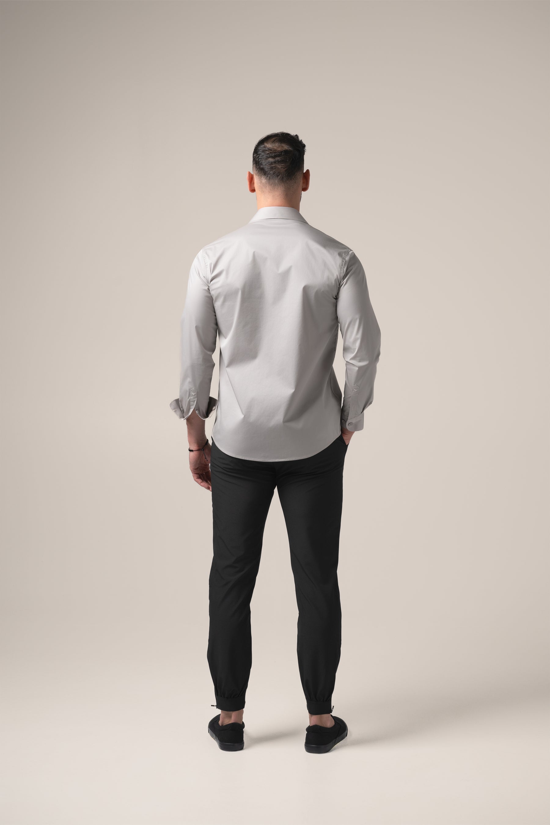 Stefano Performance Shirt | Grigio Pietra