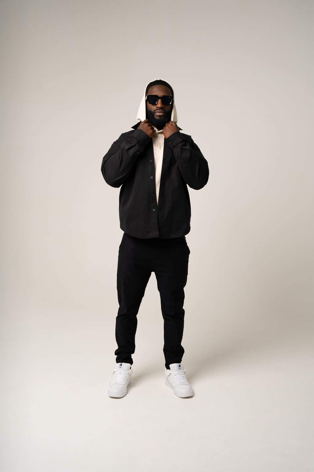 PAOLO OVERSHIRT in BLACK