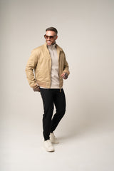 MARCO Bomber JACKET in BEIGE