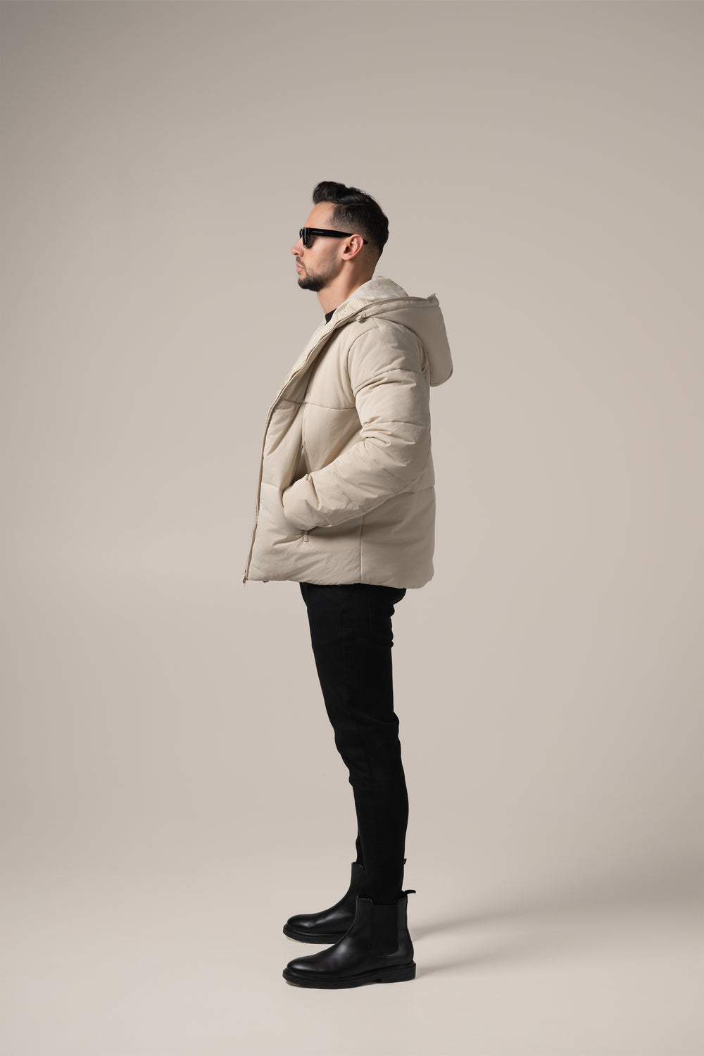 Stefano Technical Puffer | Sabbia Toscana