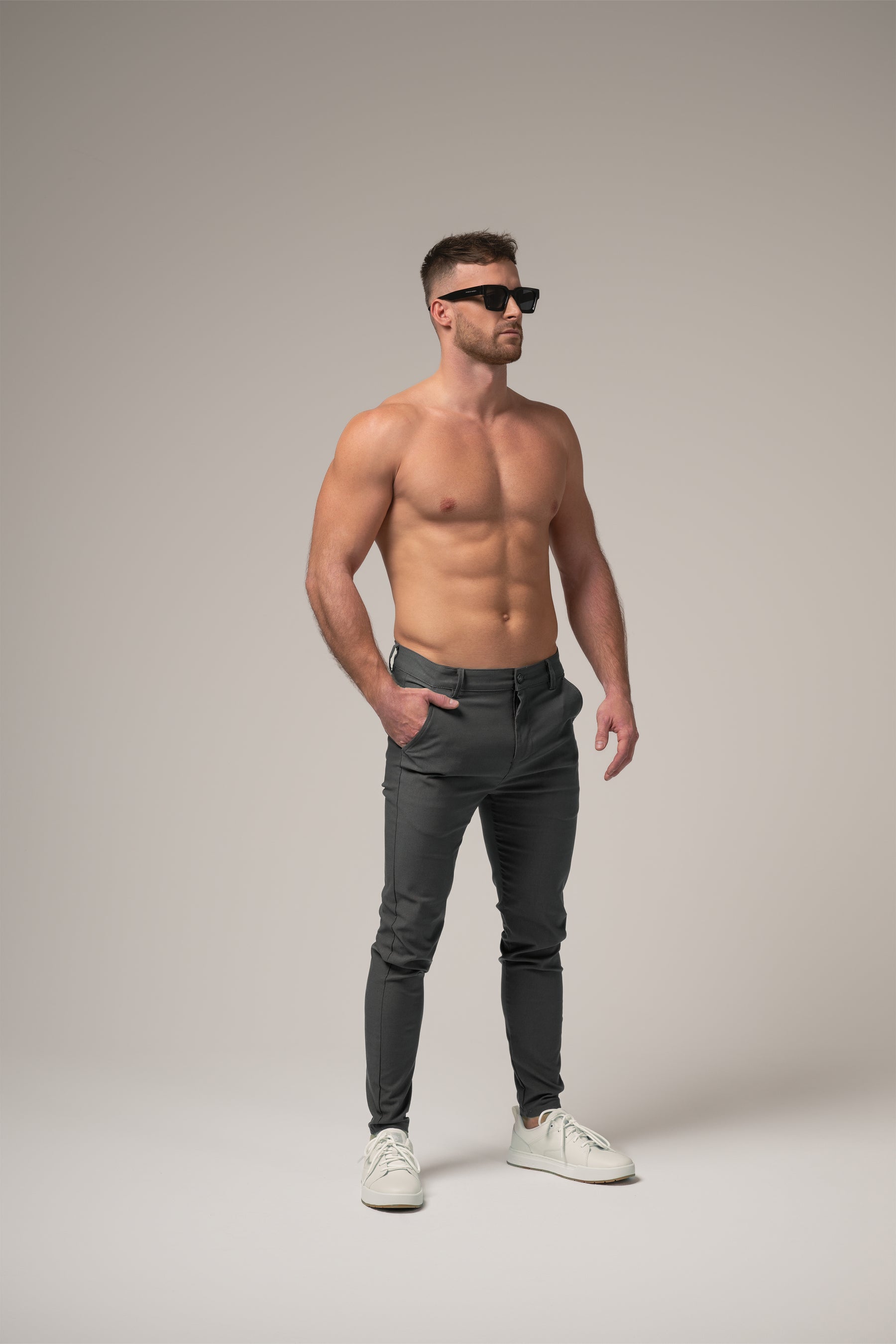 Matteo Hybrid Trousers | Grigio Pietra