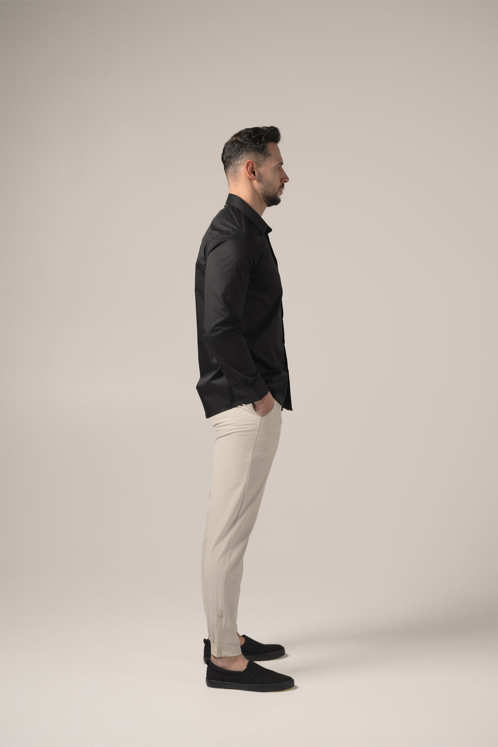 Stefano Performance-Shirt | Nero Profondo 