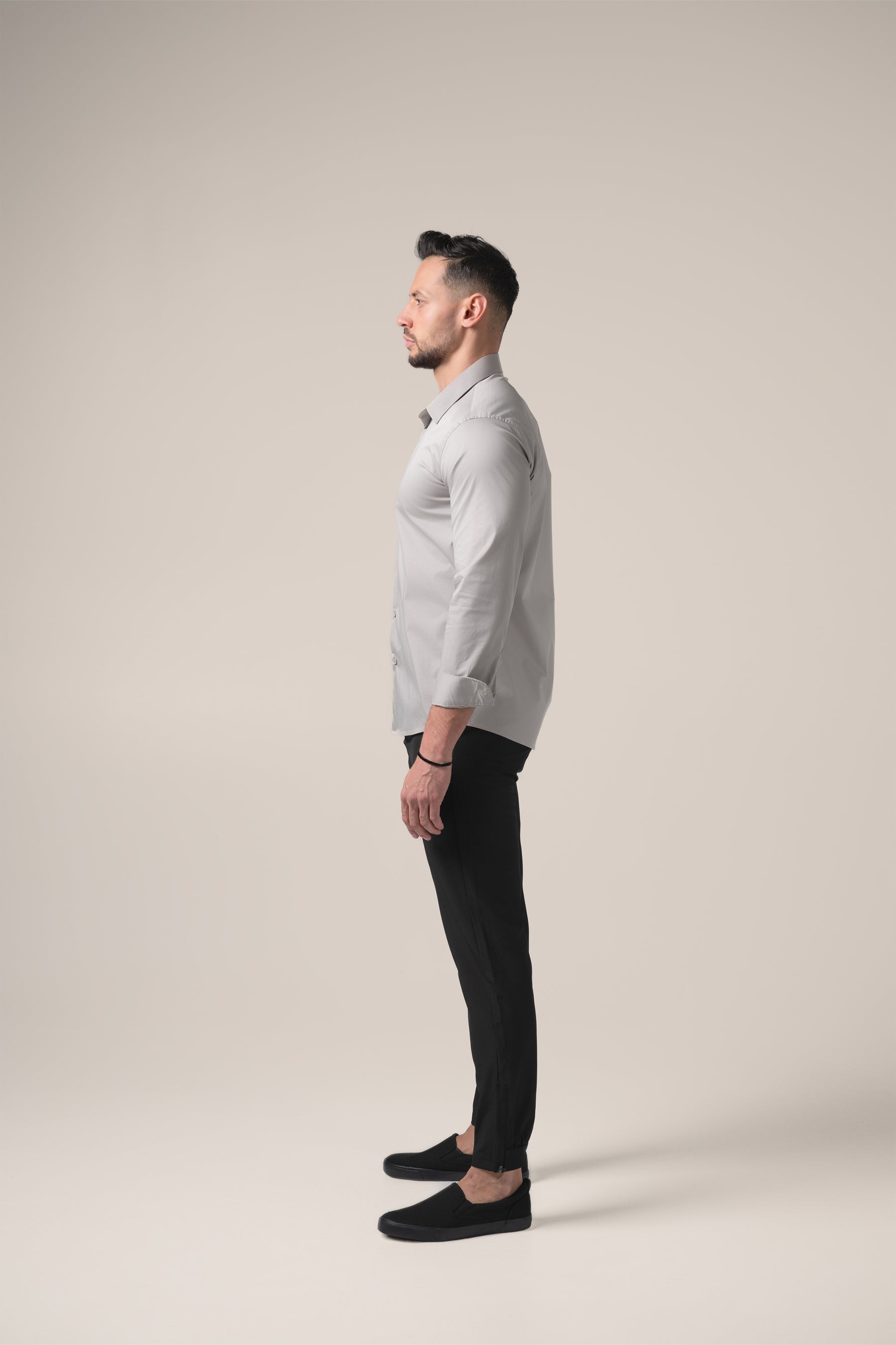 Stefano Performance Shirt | Grigio Pietra