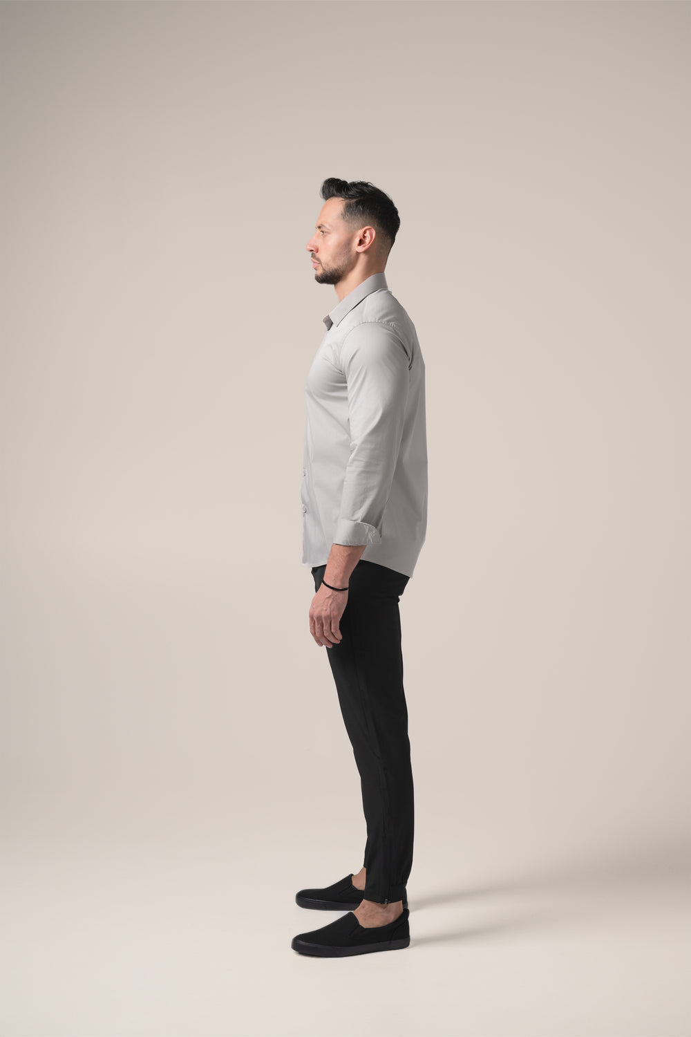 Stefano Performance Shirt | Grigio Pietra