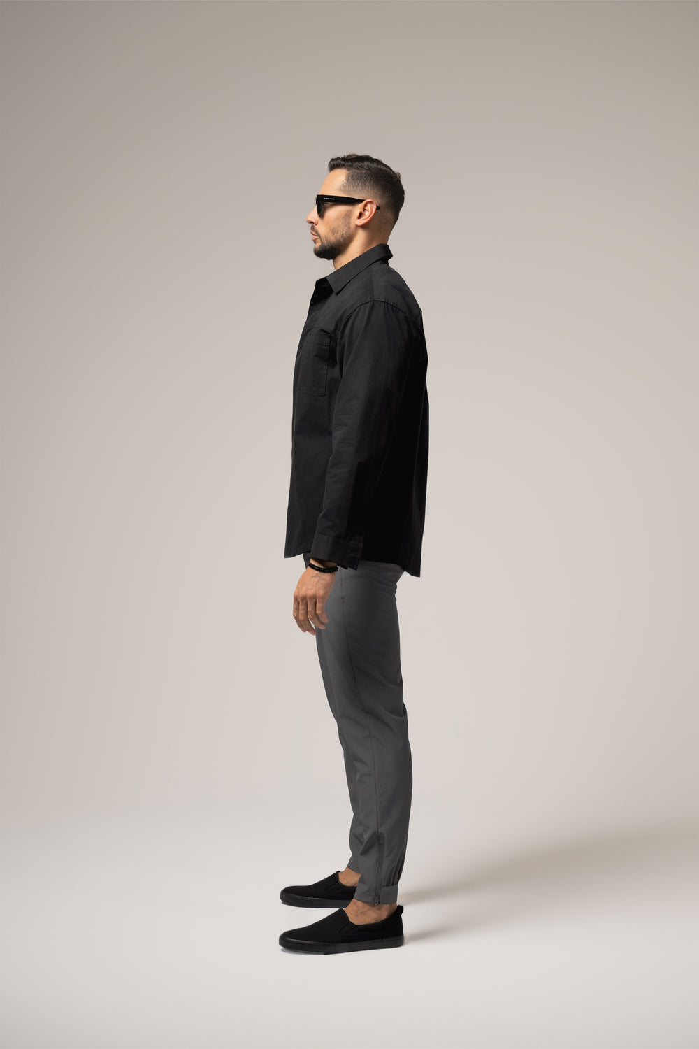 Paolo Utility Overshirt | Nero Profondo