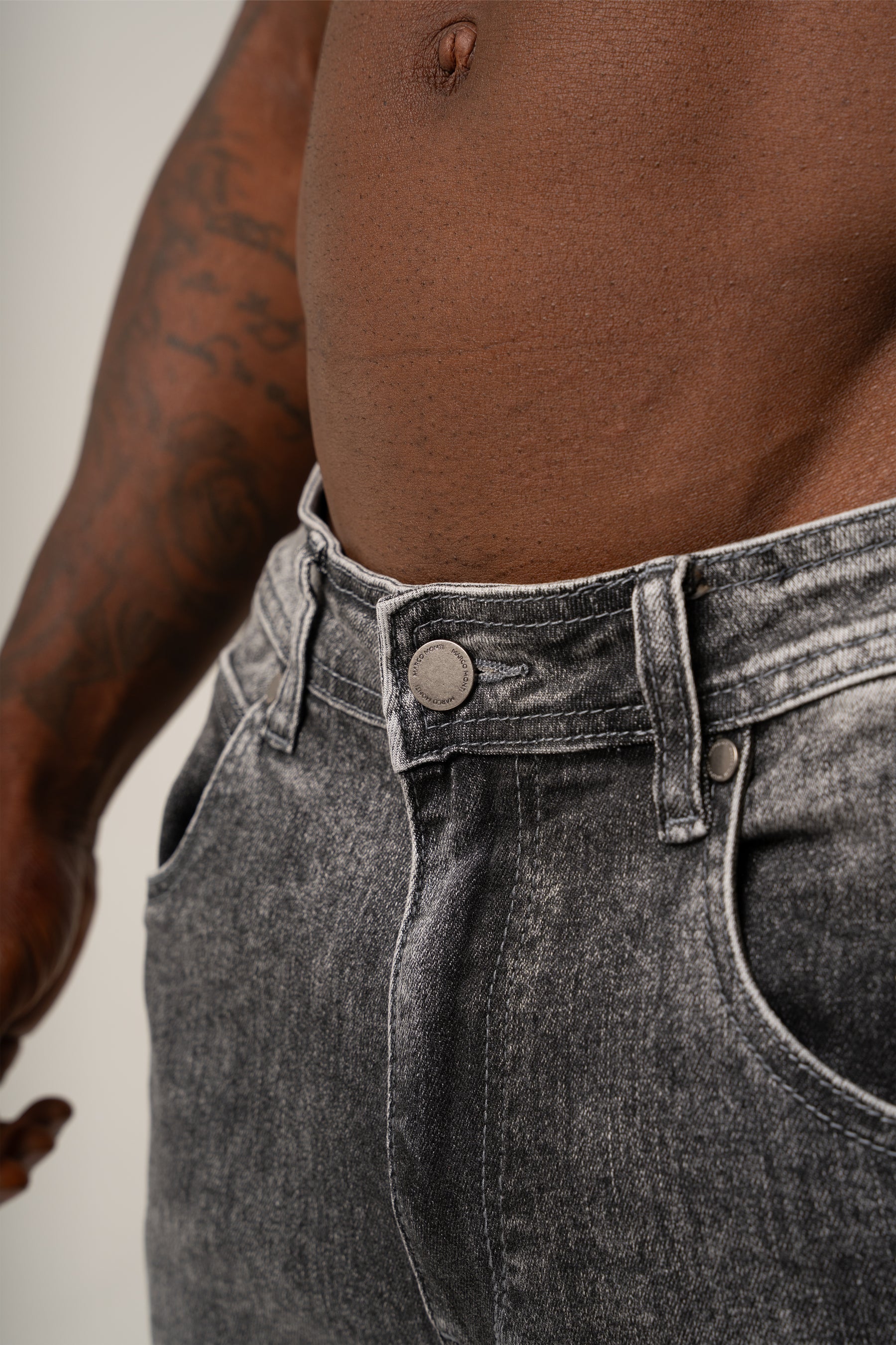 ROBERTO SKINNY JEANS GREY - Superstretch