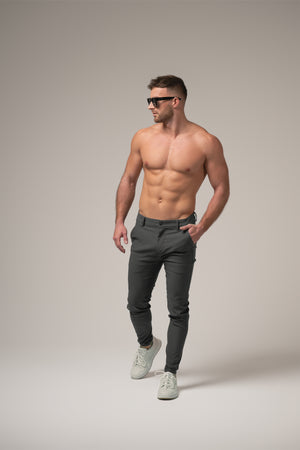 Matteo Hybrid Trousers | Grigio Pietra