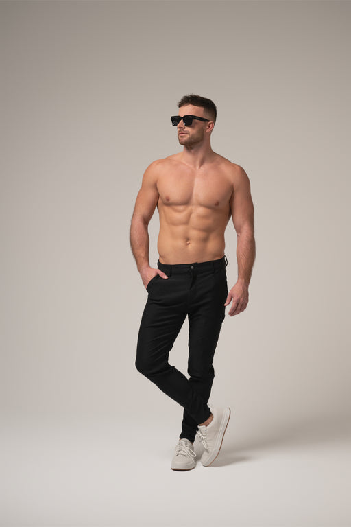 Matteo Hybrid Trousers | Nero Profondo