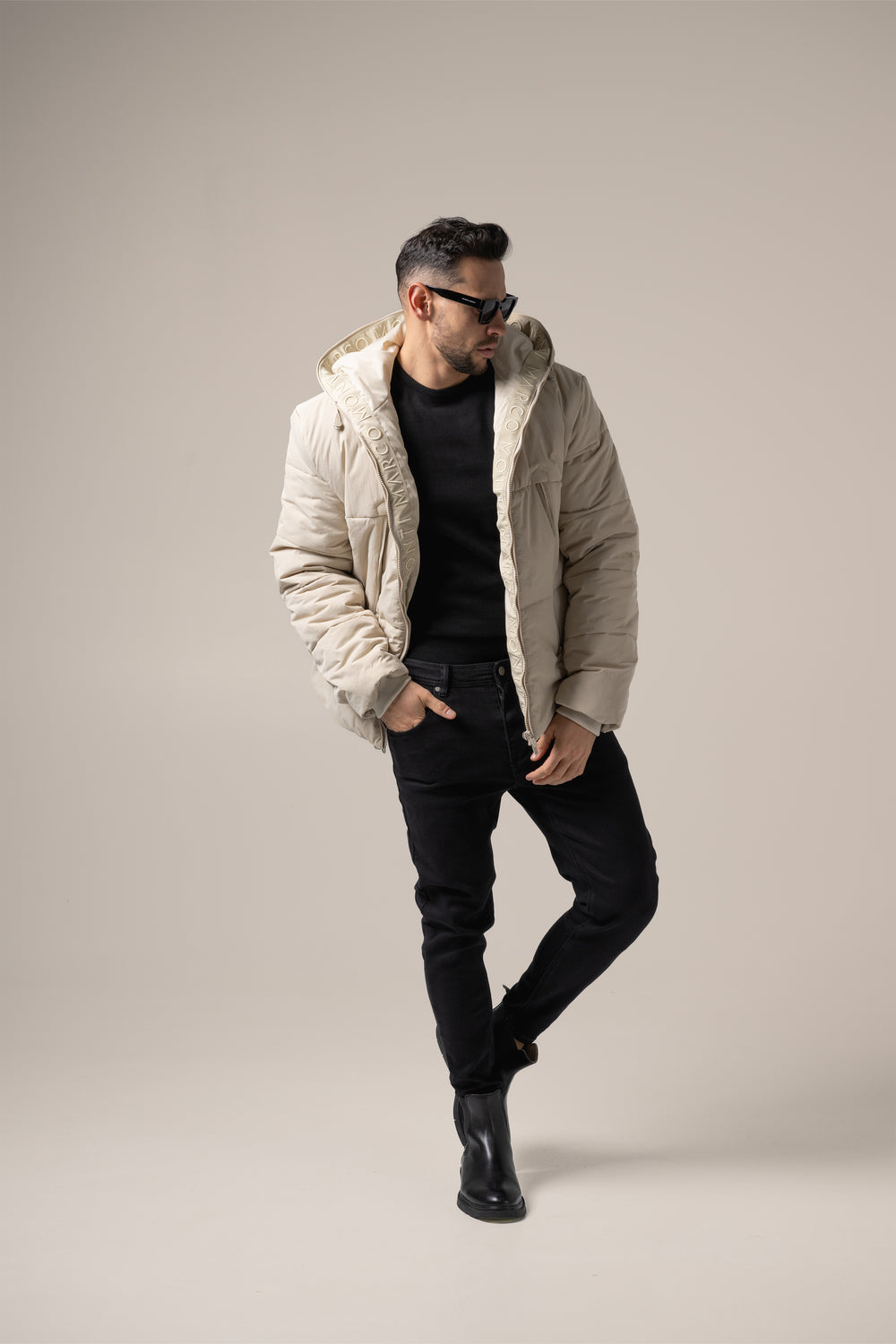 Stefano Technical Puffer | Sabbia Toscana