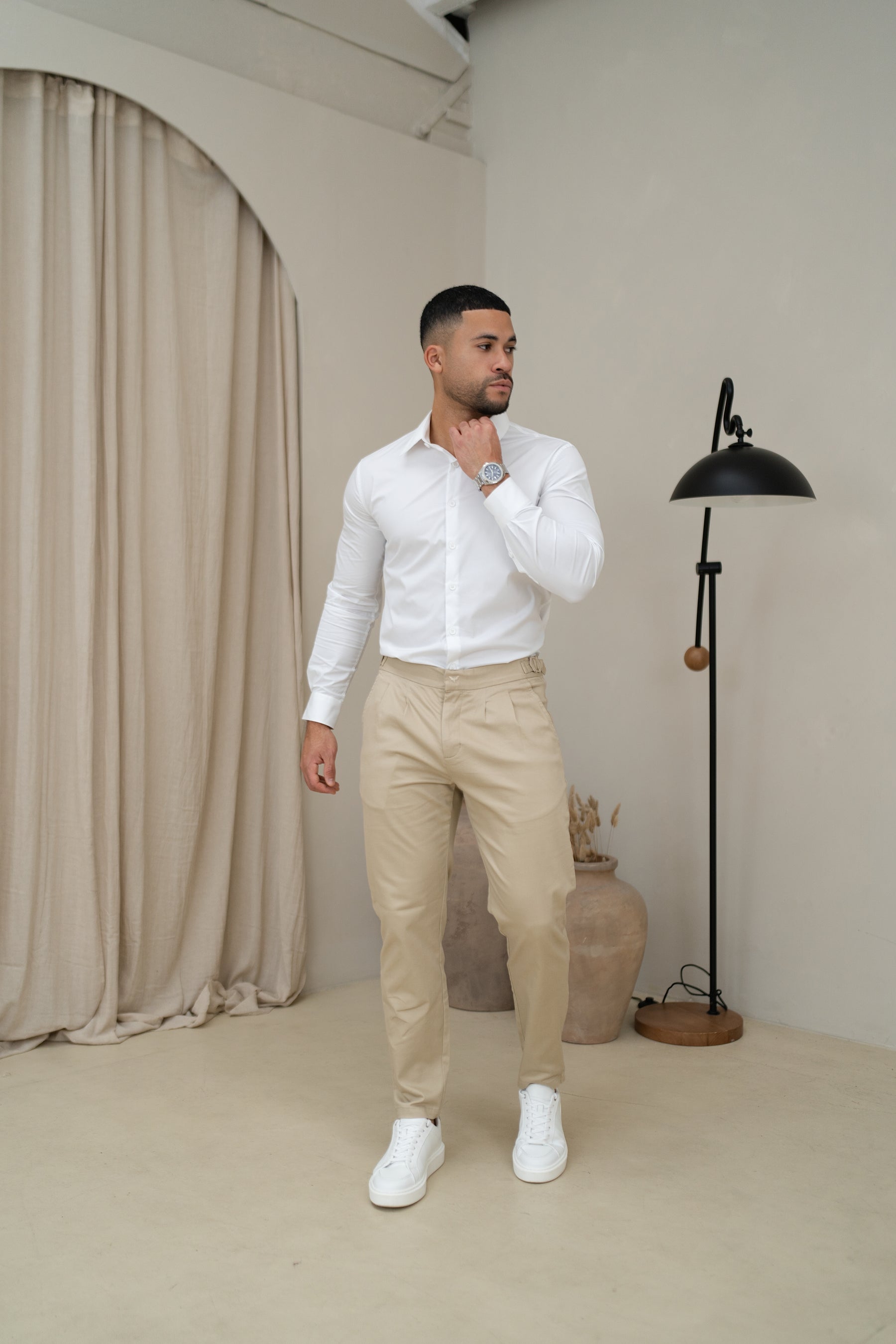 Stefano Performance Shirt | Bianco Assoluto
