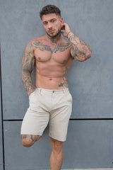 VITTORIO SHORTS AUS PIMA-BAUMWOLLE BEIGE