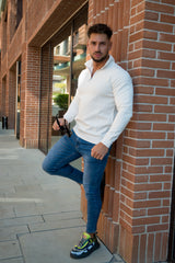 ALESSIO TOP CON CREMALLERA BLANCO