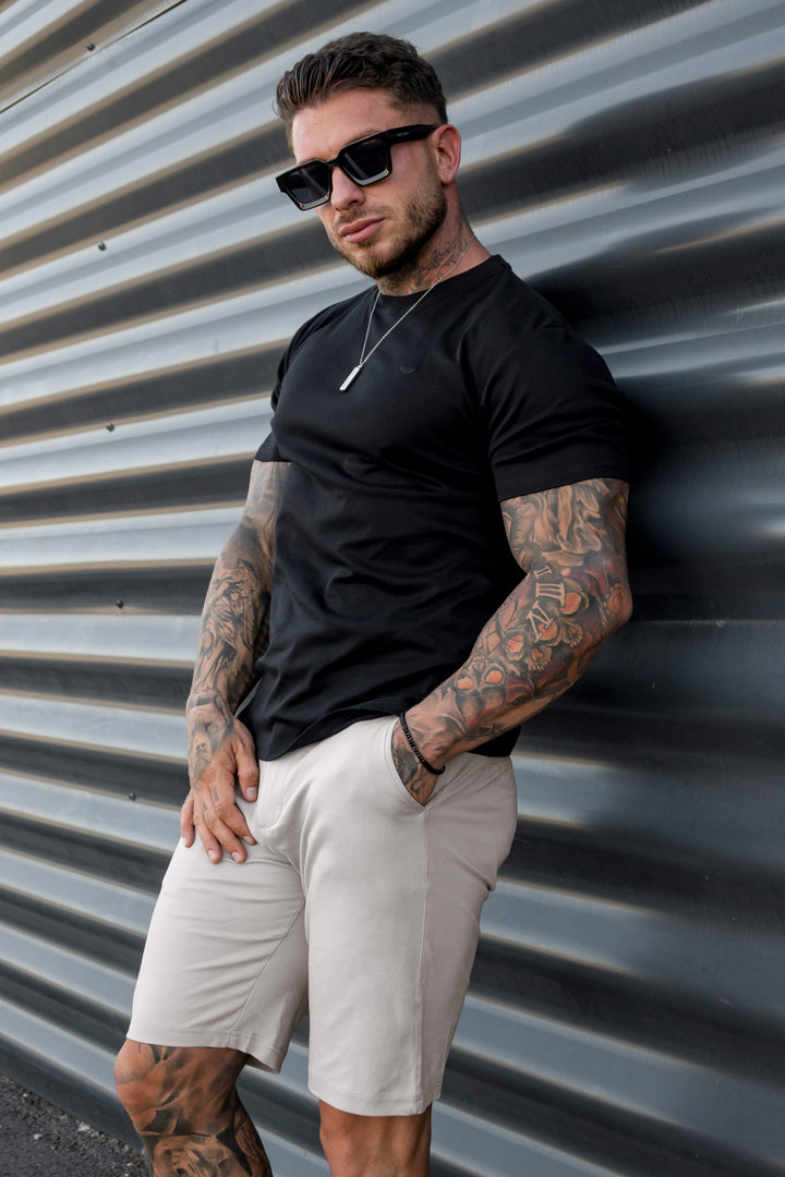 PIMA COTTON T-SHIRT in Black
