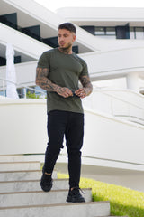FLAVIO T-SHIRT DUNKELGRÜN