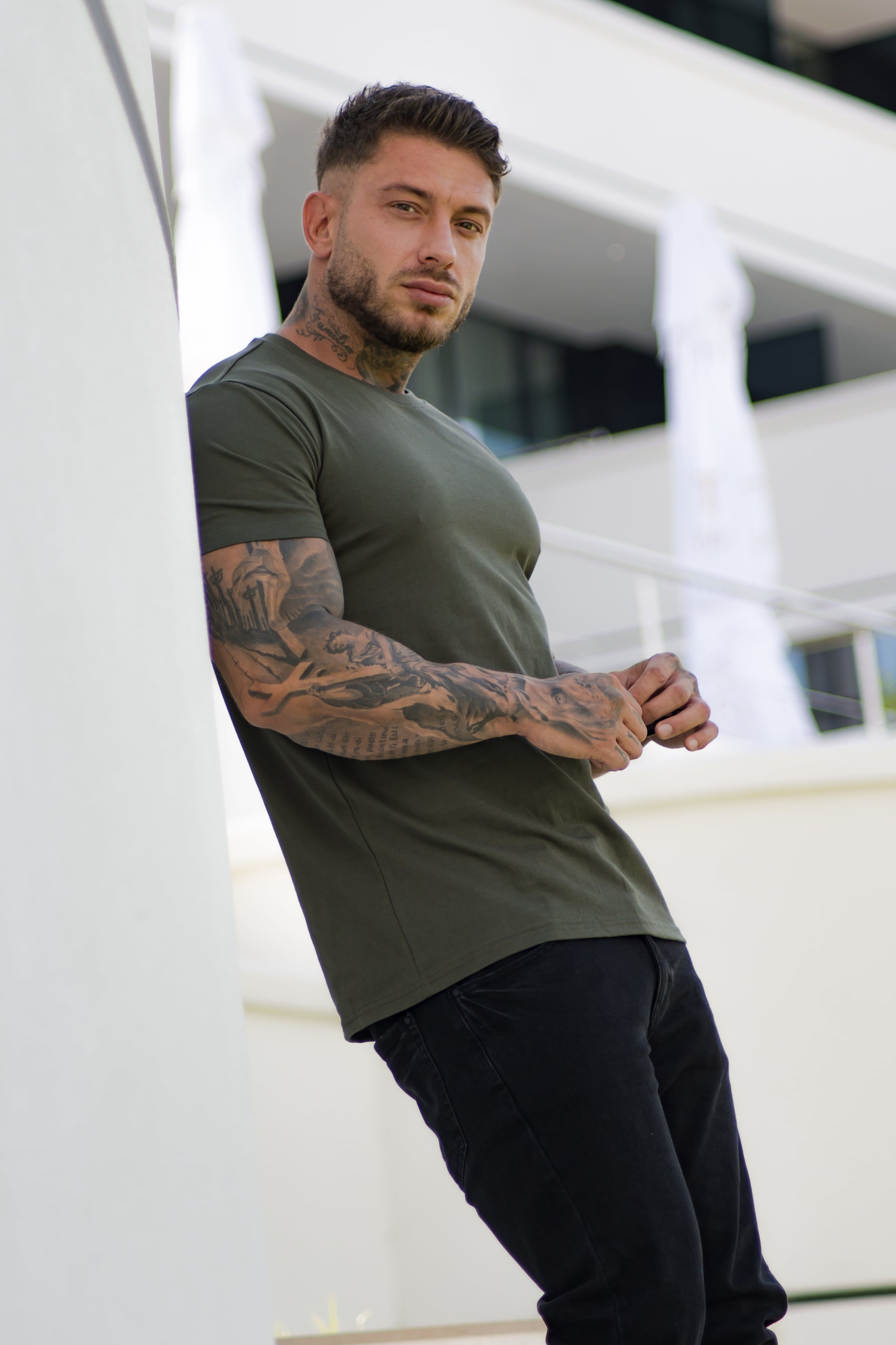 FLAVIO T-SHIRT DUNKELGRÜN