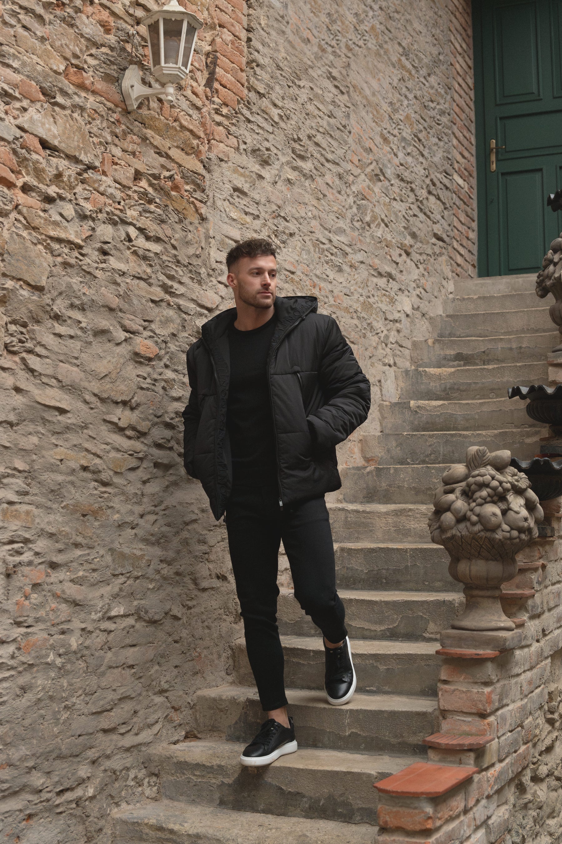 Stefano Technical Puffer | Nero Profondo