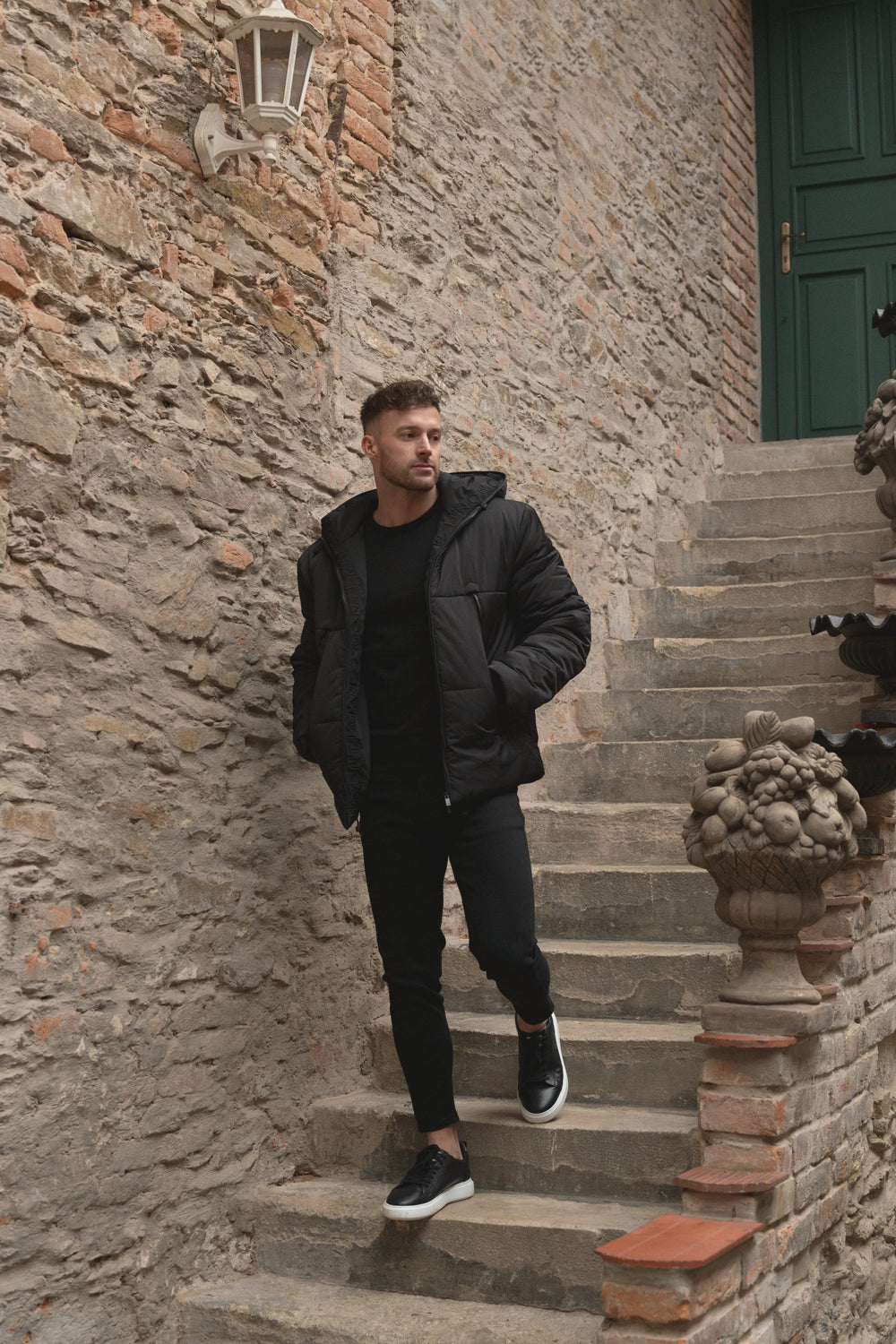 Stefano Technical Puffer | Nero Profondo