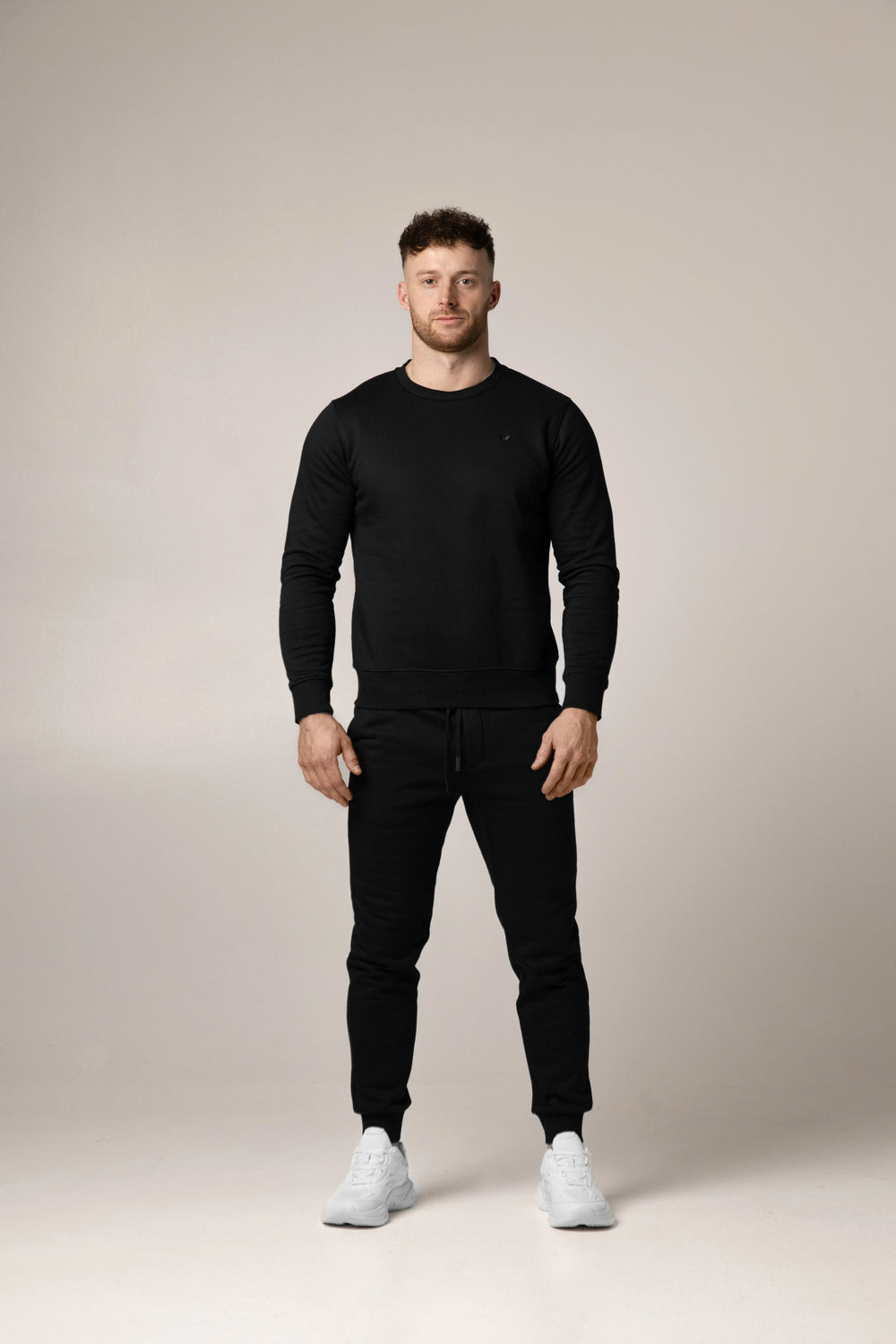 Marcello Heavyweight Crewneck | Nero Profondo