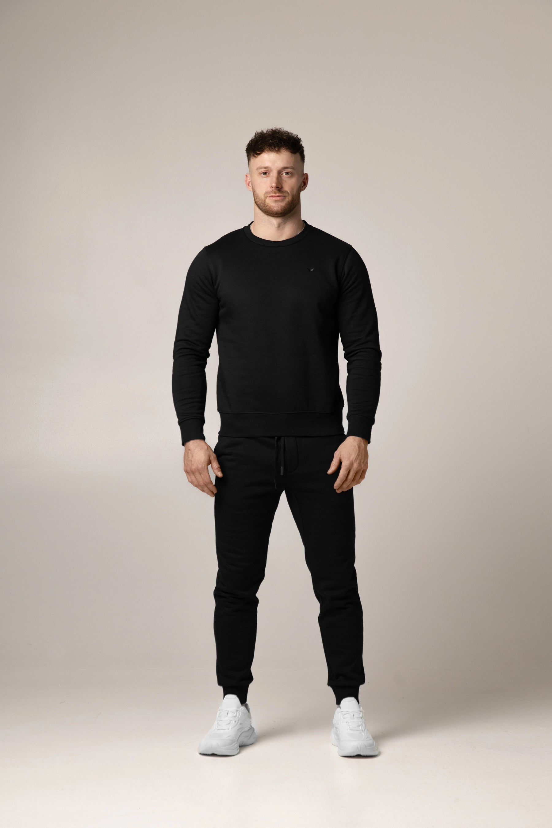 Marcello Heavyweight Crewneck | Nero Profondo