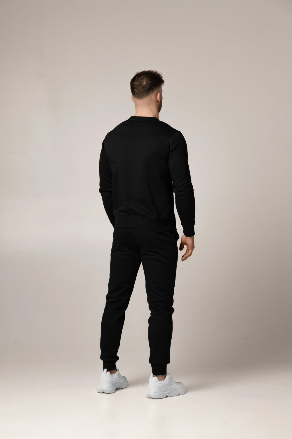 Marcello Heavyweight Crewneck | Nero Profondo