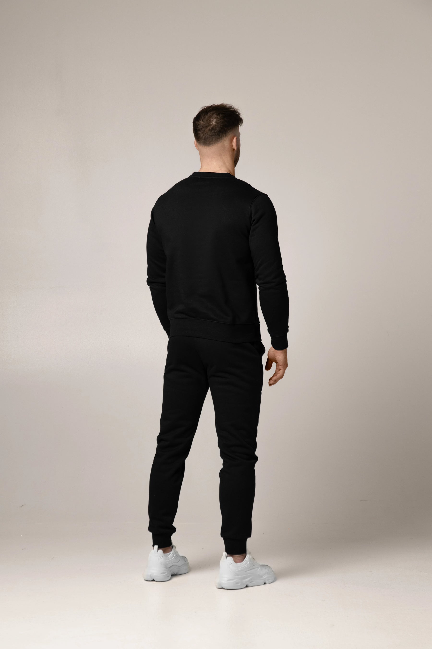 Marcello Heavyweight Crewneck | Nero Profondo