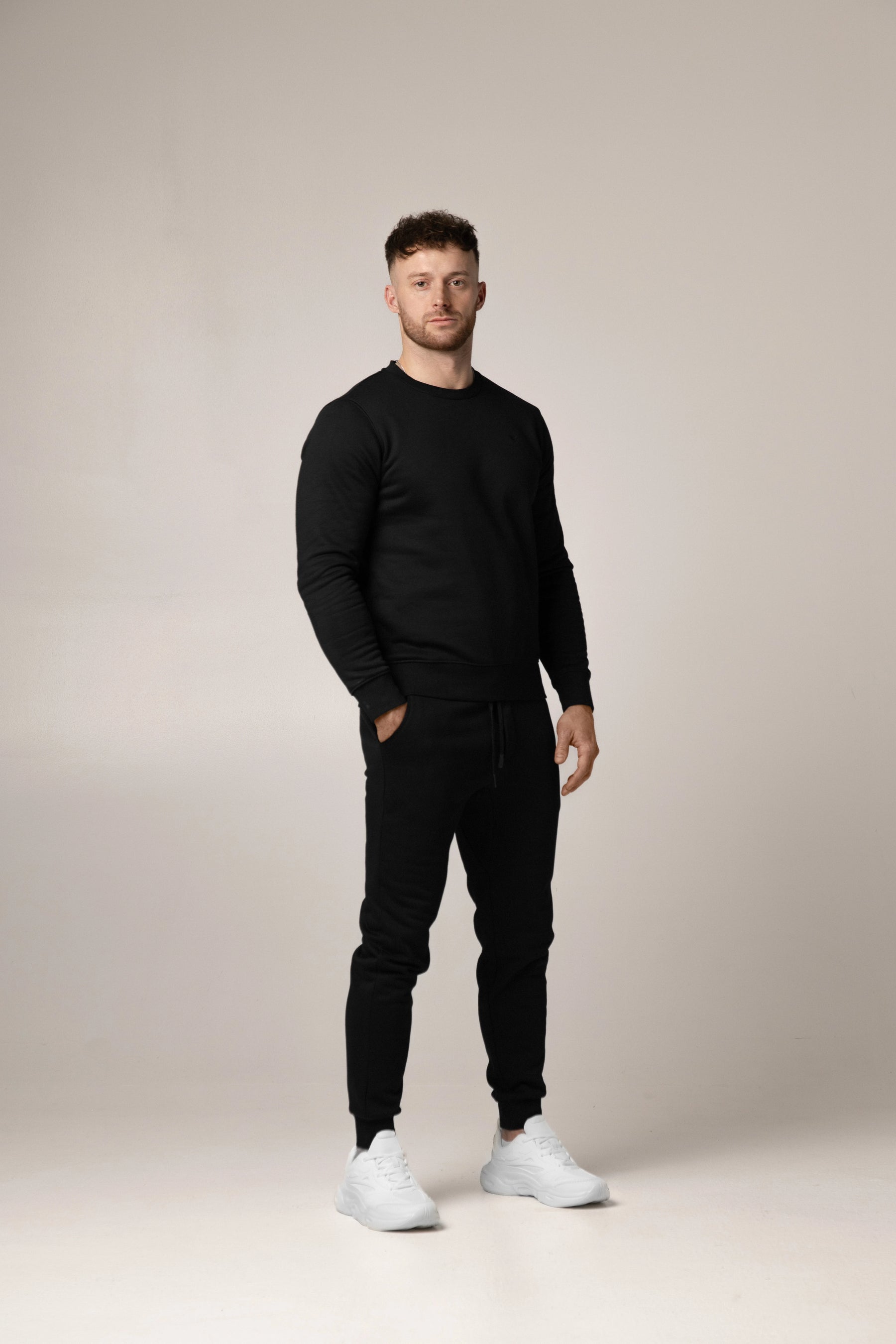 Marcello Heavyweight Crewneck | Nero Profondo