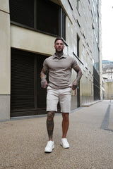 VITTORIO SHORTS AUS PIMA-BAUMWOLLE BEIGE